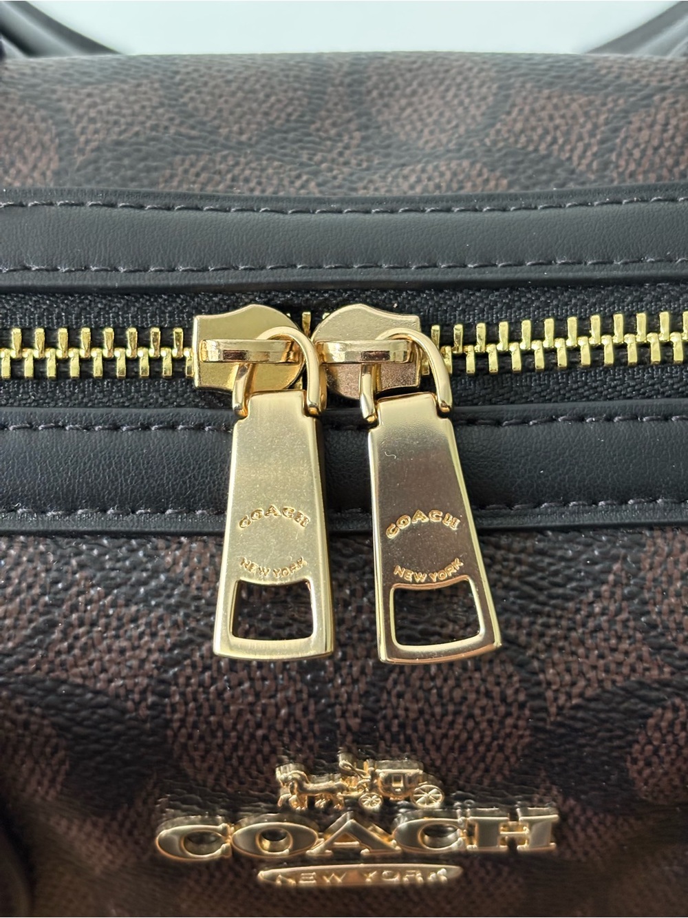 Coach Large Rowan Walnut Signature Canvas - OG STYLE - Picture 8 of 10